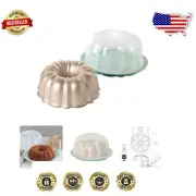 Lightweight Aluminum 12 Cup Bundt Pan & Cake Keeper - Perfect for Every Cake