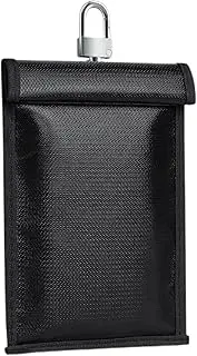 Signal Blocking Bag - Flameproof Key Pouch, Secure Electronics Bag | Phone Signal Blocking Pouch Flame Retardant Key Bag, Car Security Protection Electronics Organization Bag for Documents Laptop