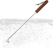 Food Flipper, Stainless Steel BBQ Meat Flipper, Barbecue Accessories, Food Turning Tool for Ribs, Chicken, Hot Dogs, Vegetable