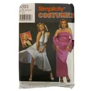 Simplicity 8393 Marilyn Monroe Costume Sewing Pattern Sizes 10-14 Cosplay 1998
