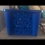 Blue Stackable Carry And/Or Storage Basket