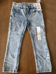 New Boys 4Slim Wonder Nation Acid Wash Denim Jeans Adjustable Waist
