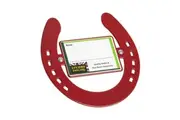 Stubbs Horseshoe Nameplate (Red) (One Size)