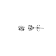 (W) Pandora Celestial Sparkling Star Stud Earrings Sterling Silver Clear