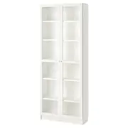 BILLY / OXBERG bookcase, white, 80x30x202 cm