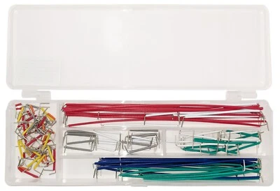140 Piece Jumper Wires for Breadboarding, Assorted Lengths and Colors with Case