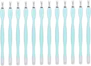 FOMIYES Nail Dead Skin Trimmer 1 Scissor Fork Portable Nail Care Tools Manicure Art Tool Set Random Color