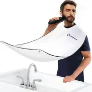 Beard Bib Apron, Beard Bib Hair Catcher for Shaving, Non-Stick Beard Shave Cape,