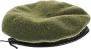 [MOBUTOFU] Stylish Wool Beret Hat for Men Women Cozy Autumn Accessory Durable Versatile Design for Outdoor Activities Everyday Wear Classic European Charm Olive Green