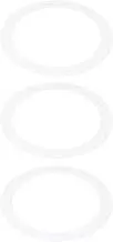 uxcell 5.91" ID 8.07" OD Goof Rings for Recessed Light, 3 Pack Matte White Goof Metal Trim Ring Lighting Fixture for Ceiling Wall Recessed Can Downlights