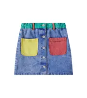 [Bobo Choses] Bobo Choses Colorblock denim skirt Y 2/3 multicoloured