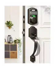 Veise Fingerprint Door Lock Set, Keyless Entry Door Lock, Front Door Handle S...