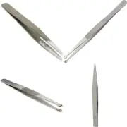 Precision Beading Crafting Tweezers Set - Soft Tip Tweezer Glass Bead Tool