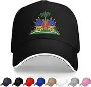 [Generic] National Emblem of Haiti Baseball Cap Haitian Trucker Dad Hat for Men Women Outdoor Sport Running