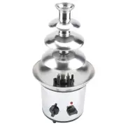 4 Tier Electric Chocolate Melting Fountain Fondue Maker Dessert Machine