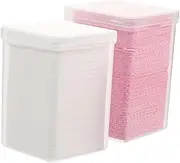 NULYLU 2 Boxes Extension Glue Cleaning Pads Glue Remover for Nails Easy Nail Polish Removal Safe Durable Non-woven Fabric Pads