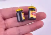 Miniature Vegemite Jar with Hook Jewellery Making Earings 1/6th Scale