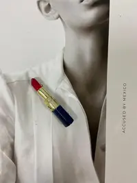 在飛比找Yahoo!奇摩拍賣優惠-Avon 琺瑯釉口紅胸針
