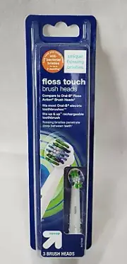 up & up Floss Touch Oscillating 3 Brush Heads Replacement