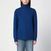 [A.p.c.] Blue Wool Turtleneck Sweater L Blue