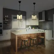Arcadia Glass Pendant Light in Black (1 Light)