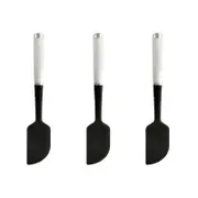 3PK KitchenAid Silicone Scraper Spatula Utensil 12cm - White