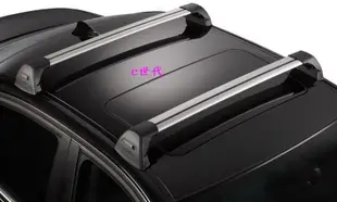 e世代YAKIMA WHISPBAR FLUSH BAR黑色低風阻鋁合金橫桿鈎門邊及固定點型含勾片KIT車頂架行李箱