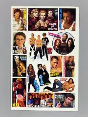 1992 Bravo Nirvana Uncut Sticker Sheet (German) Kurt Cobain (Music)
