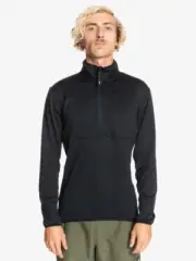2025 NWT Mens Quiksilver Steep Point Full Fleece Jacket $105 L true black
