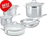 Impact 5-Piece Stainless Steel Cookware Set Induction Compatible