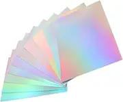 GAXIRE 10Sheets Holographic Cardstock Multi Use DIY Craft for Scrapbooking Card Making and Handicrafts for Party Decorations and Creative Projects