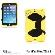 For iPad mini 1 2 3 Heavy Duty Shock Proof Yellow case & screen protector