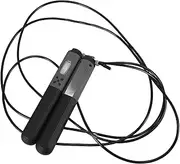 BESPORTBLE Smart Counting Skipping Rope Battle Ropes Jump Rope Jumping Rope Weighted Skipping Rope with Counter Climbing Rope Mat Battle Rope Cable Steel Wire Black
