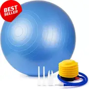 Anti-Burst Exercise Ball with Pump for Yoga & Pilates