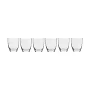 6pc Krosno Harmony 390ml Tumbler Glass Water/Drink Glassware Cup Set Clear