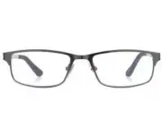 FOSTER GRANT Reading Glasses + 1.25 Enhance Vision DREW Stainless Steel Case New