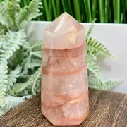 Hematoid Fire Quartz Tower Crystal Generator 332g 105mm