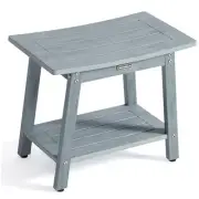 Large Shower Bench Seat, HDPS Shower Stool for Inside, Waterproof Spa Bath