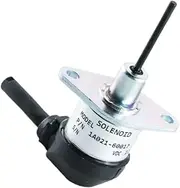 12VDC Fuel Shut Off Solenoid 1A021-60017 1A021-60015 1A021-60010,Compatible For Kubota V2003 V2203,Compatible For Bobcat S150 S160 Skid Steer Loader