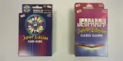 NEW BUNDLE (2) Wheel of Fortune & Jeopardy! Junior Edition Card Games, Ages 8-12