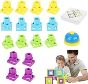 Kids Puzzle Blocks - Preschool Learning Puzzle Sensory Toys - Educational Exquisite Parents Kids Interaction for Creativity and Coordination for Childrens Day