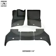 LAND ROVER BLACK RUBBER FLOOR MATS DEFENDER 110'' STD BASE VPLES0552 OEM