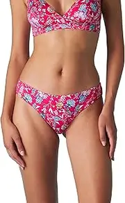 [Lovable] Ladies Reggiseno Ferretto Imbottito Essential Micro Bikini, Magenta Floral Print, 36/4B, Magenta Floral Print, S
