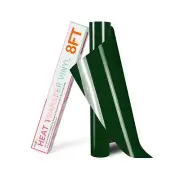 HTVRONT HTV Vinyl Rolls Heat Transfer Vinyl - 12" x 8ft Dark Green HTV Vinyl ...