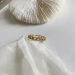 鏤空鎬石銀戒指 GOLD HOLLOW ZIRCON RING