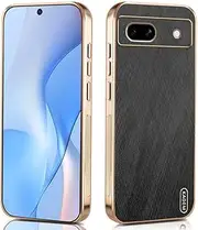 [JNERBUYI] Phone Case for Google Pixel 7a, Shockproof Mobile Phone Case with Scratch-Resistant, Galvanised Fashionable Protective Case for Business, Black