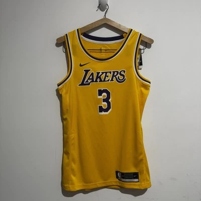 NBA Los Angeles Lakers Anthony Davis #3 Jersey Size S Men’s Nike Swingman Yellow