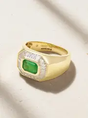 [SHAY] SHAY - 18-karat Gold, Emerald And Diamond Ring - Green - 6 6 Green