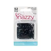 Snazzy Ouchless Mini Black Polyband Rubber No Metal Elastics Bands For Hair...