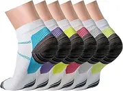 Compression Socks Plantar Fasciitis for Women Men - 8-15 mmHg Best for Athletic,Support,Flight Travel,Nurses,Hiking (Large-X-Large)
